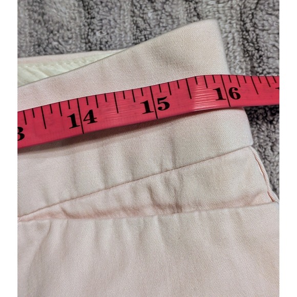 Banana Republic Harrison Pink Straight Leg Cropped Stretch Pants Size 10 - Picture 8 of 8
